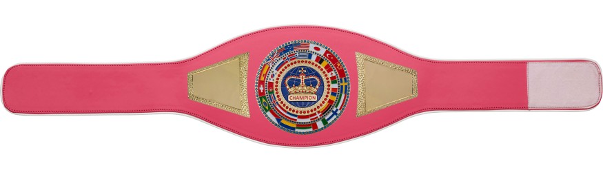 CHAMPIONSHIP BELT PROFLAG2/FLAG/G/BLUECRWN - VARIETY OF LEATHER COLOURS AVAILABLE